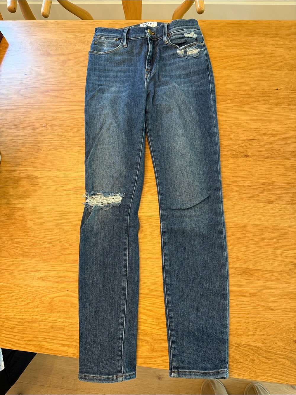 Frame Blue Distressed Women’s Jeans